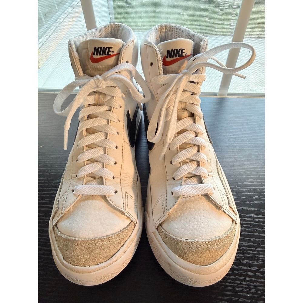 Nike Blazer Mid ’77 Vintage White High Top Sneakers Womens Size 6.5 DA4086-100 - Picture 6 of 11